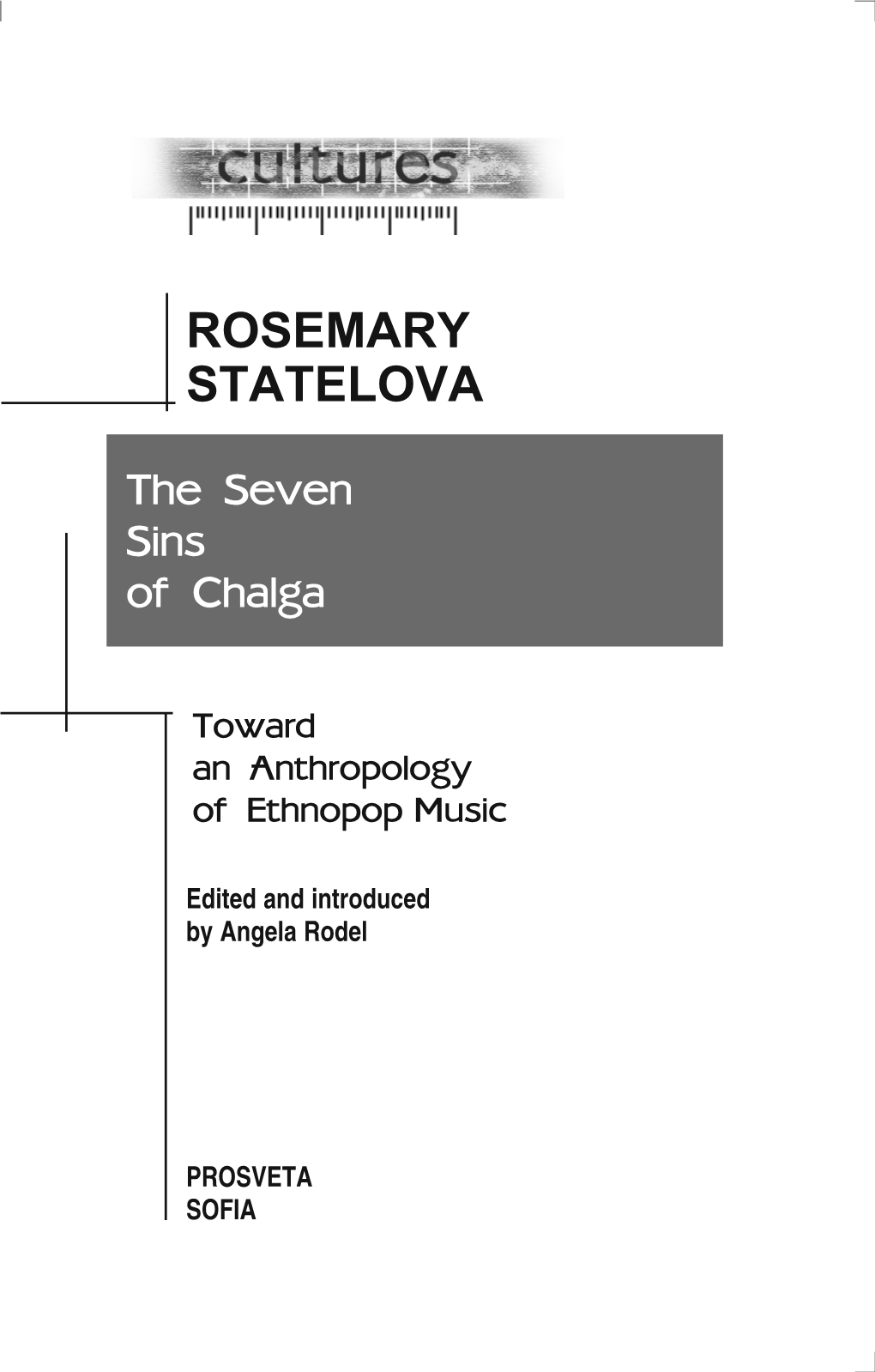 ROSEMARY STATELOVA the Seven Sins of Chalga