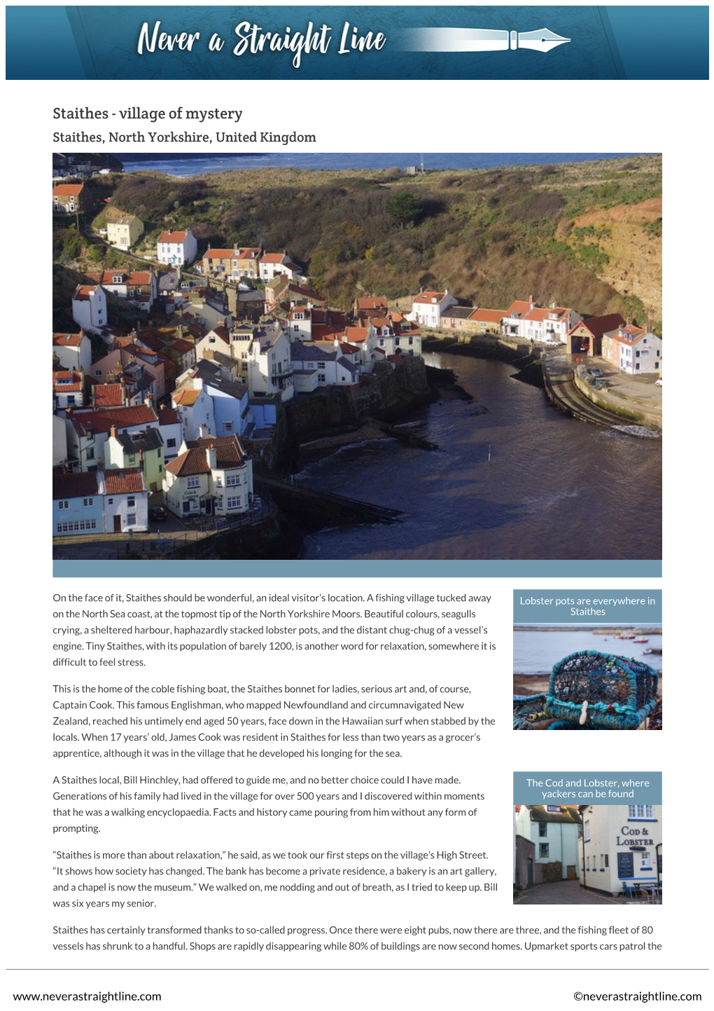 Staithes - Village of Mystery Staithes, North Yorkshire, United Kingdom