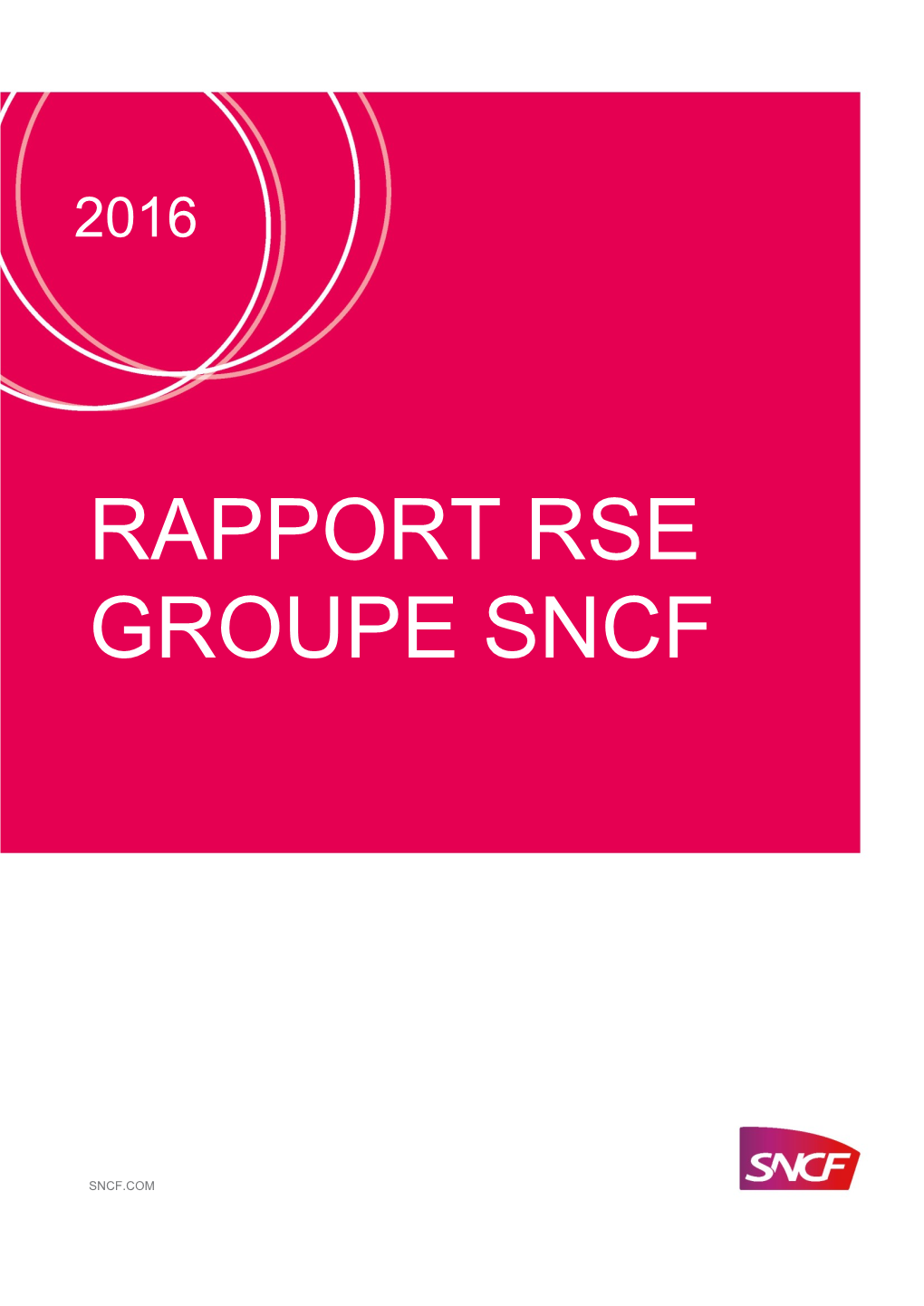 Rapport Rse Groupe Sncf