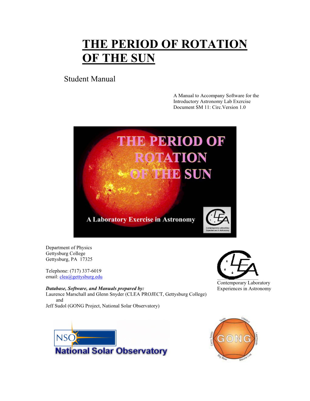 The Period of Rotation of the Sun