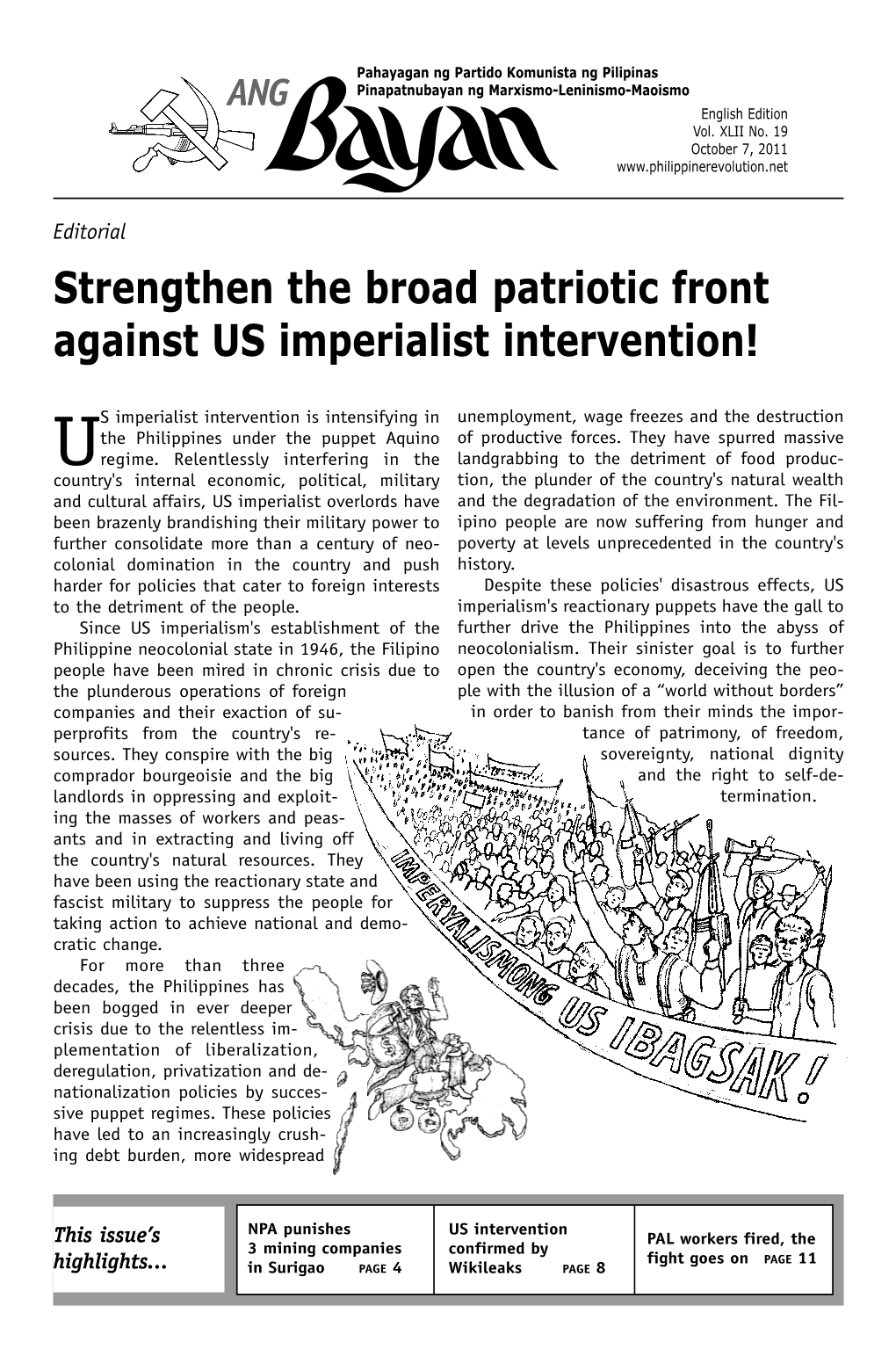 Strengthen the Broad Patriotic Front Against US Imperialist Intervention!