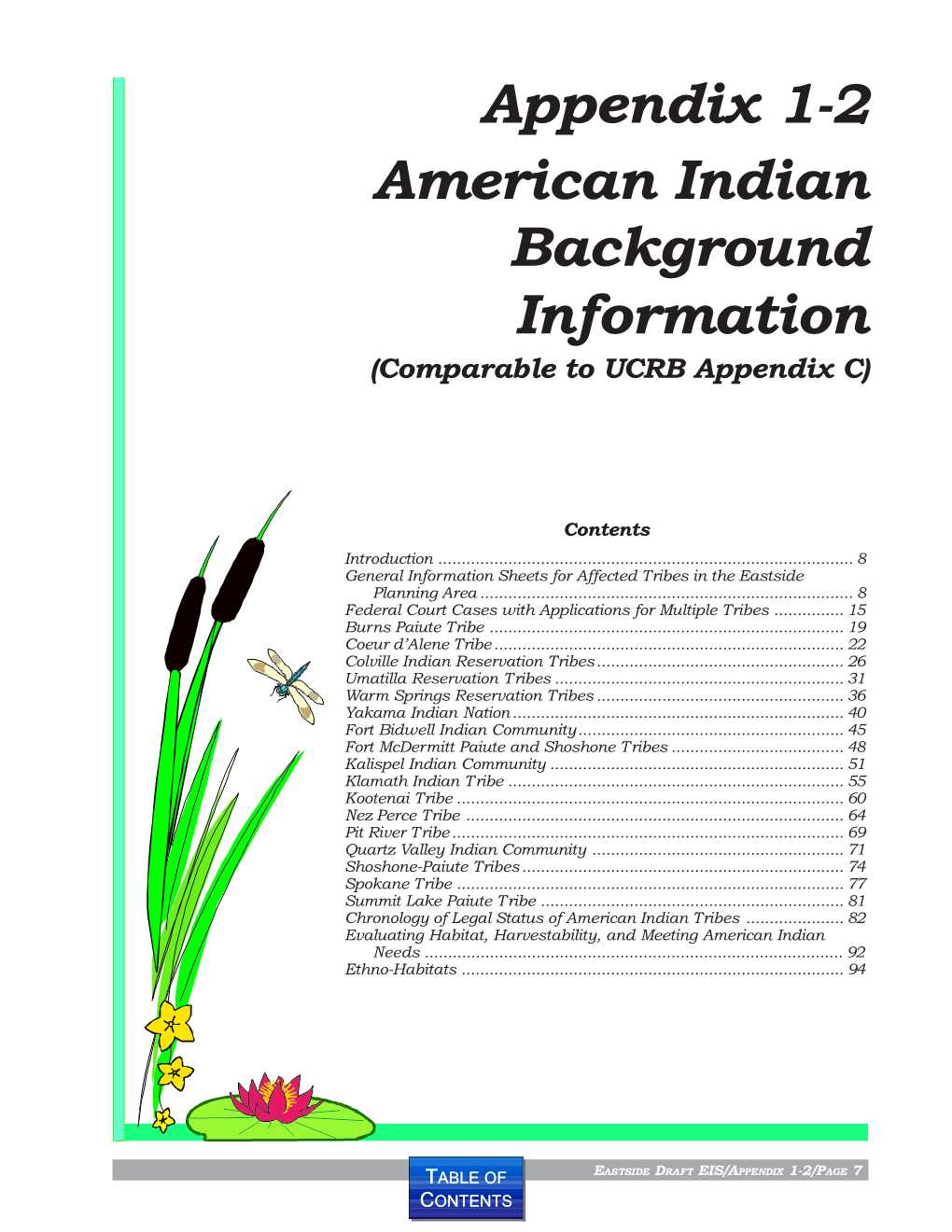 Appendix 1-2 American Indian Background Information (Comparable to UCRB Appendix C)