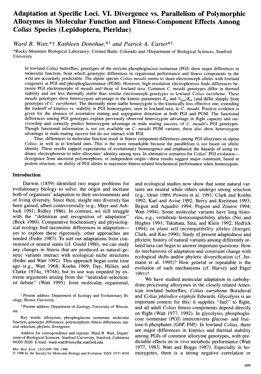 Adaptation at Specific Loci. VI. Divergence Vs. Parallelism Of