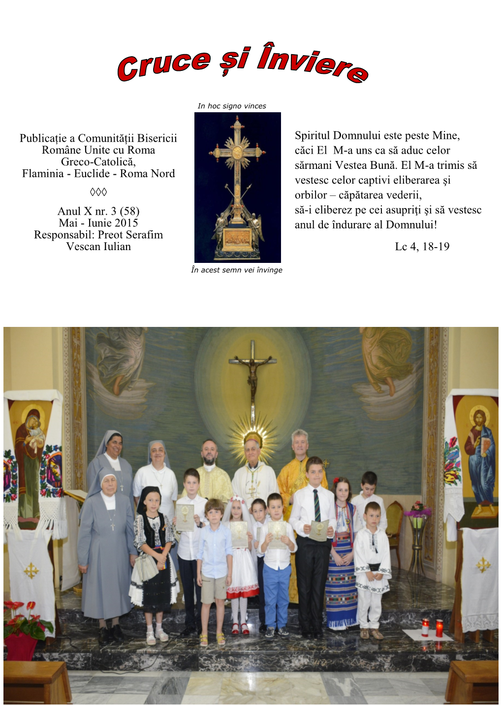 Publicație a Comunității Bisericii Române Unite Cu Roma Greco-Catolică, Flaminia