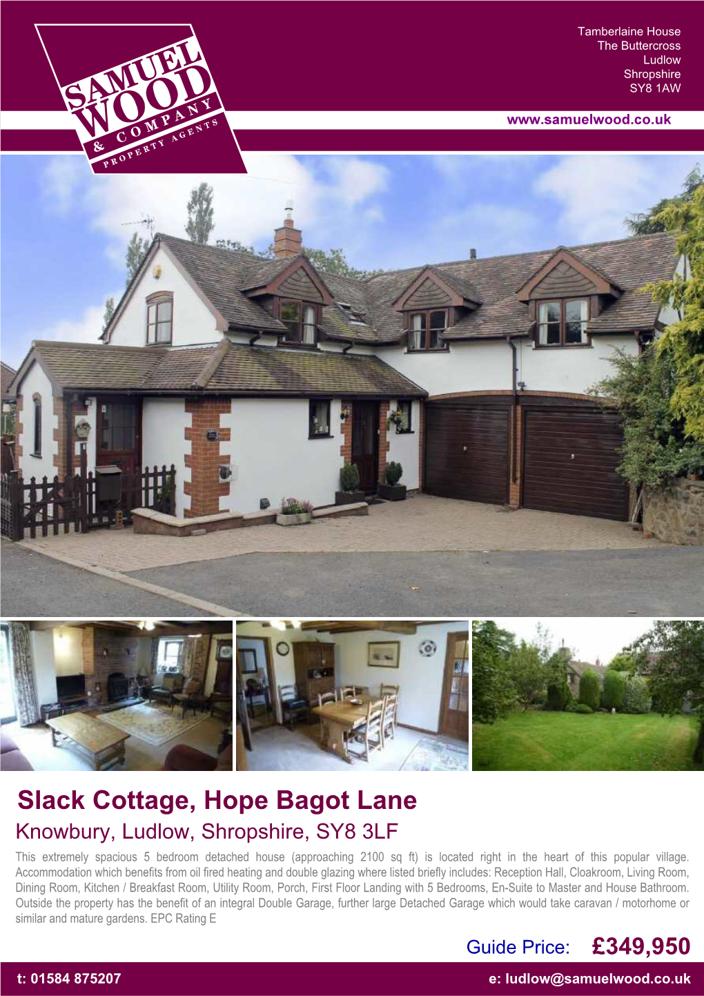 Slack Cottage, Hope Bagot Lane