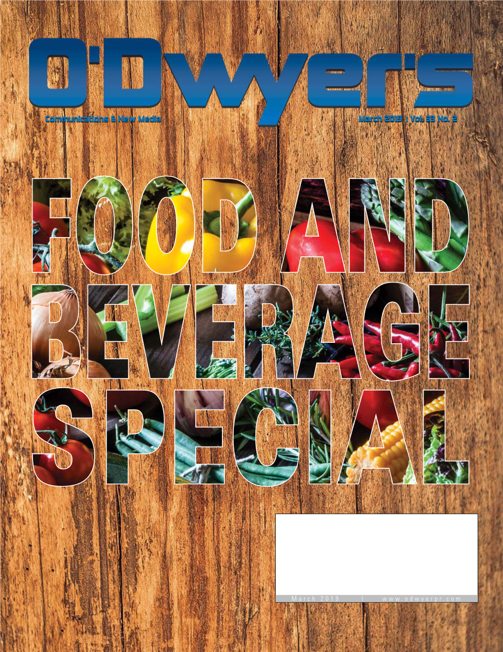 O'dwyer's Mar. '19 Food & Beverage PR Magazine