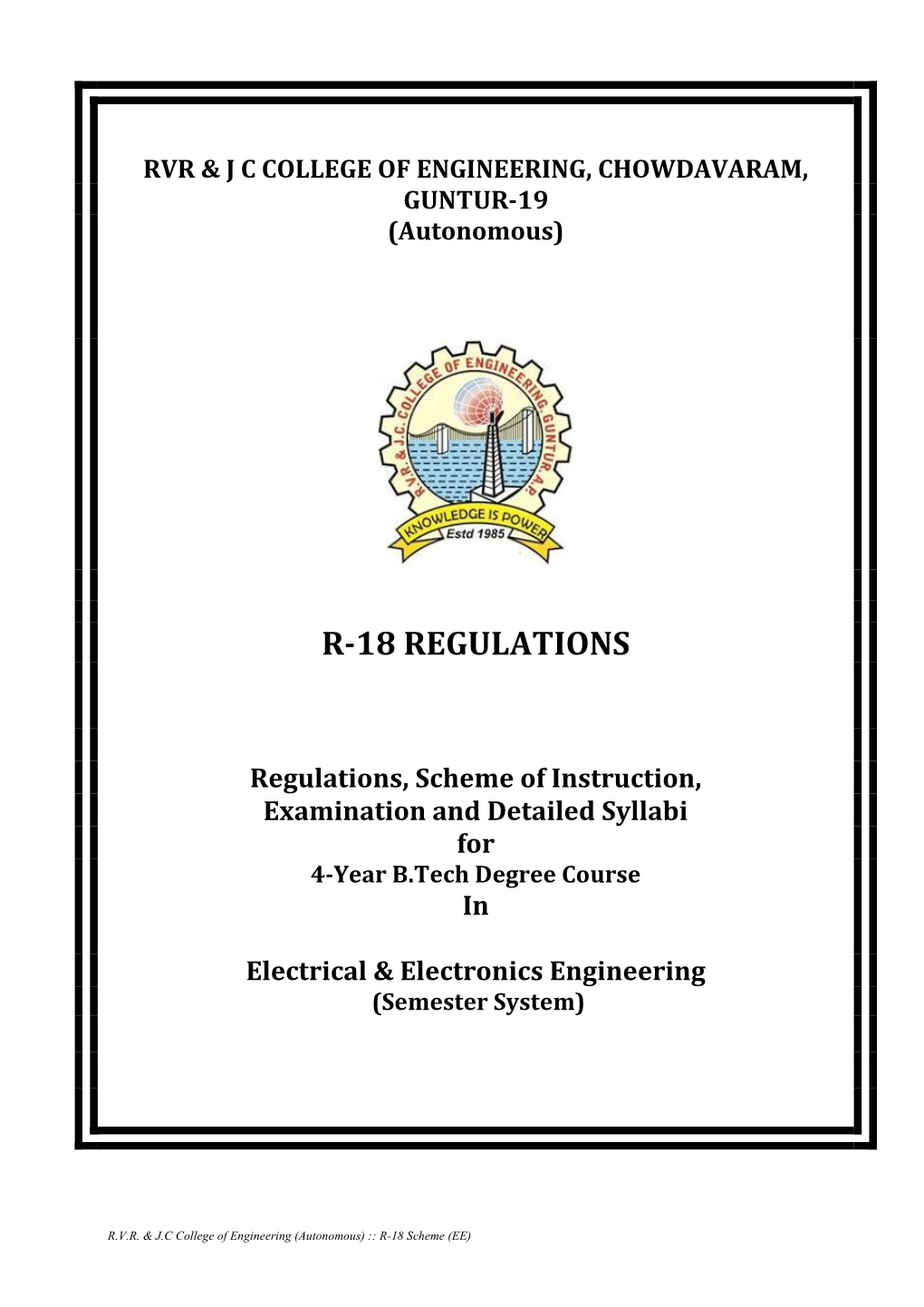 B.Tech Autonomous Syllabus(R-18)