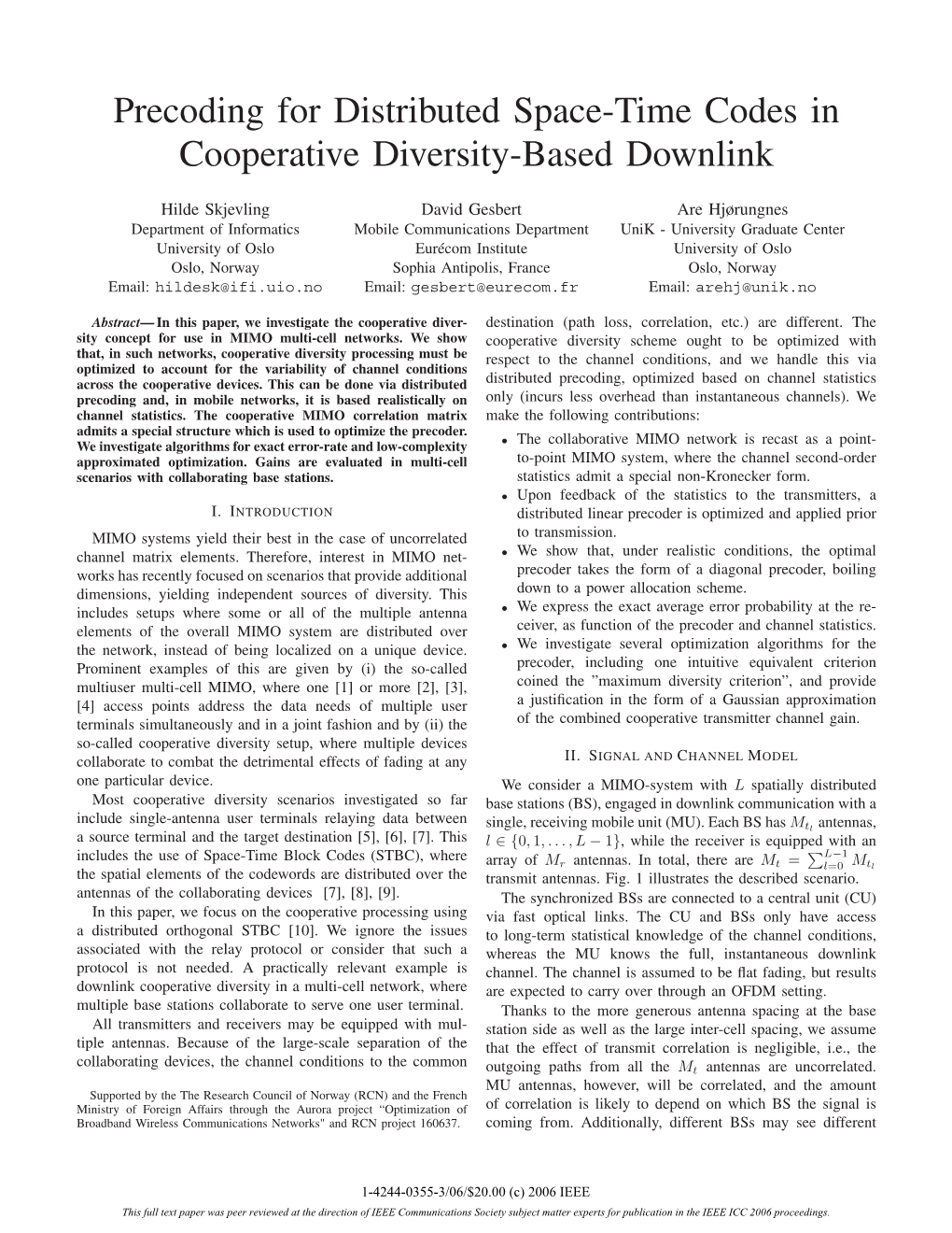 Precoding for Distributed Space-Time Codes in Cooperative Diversity-Based Downlink