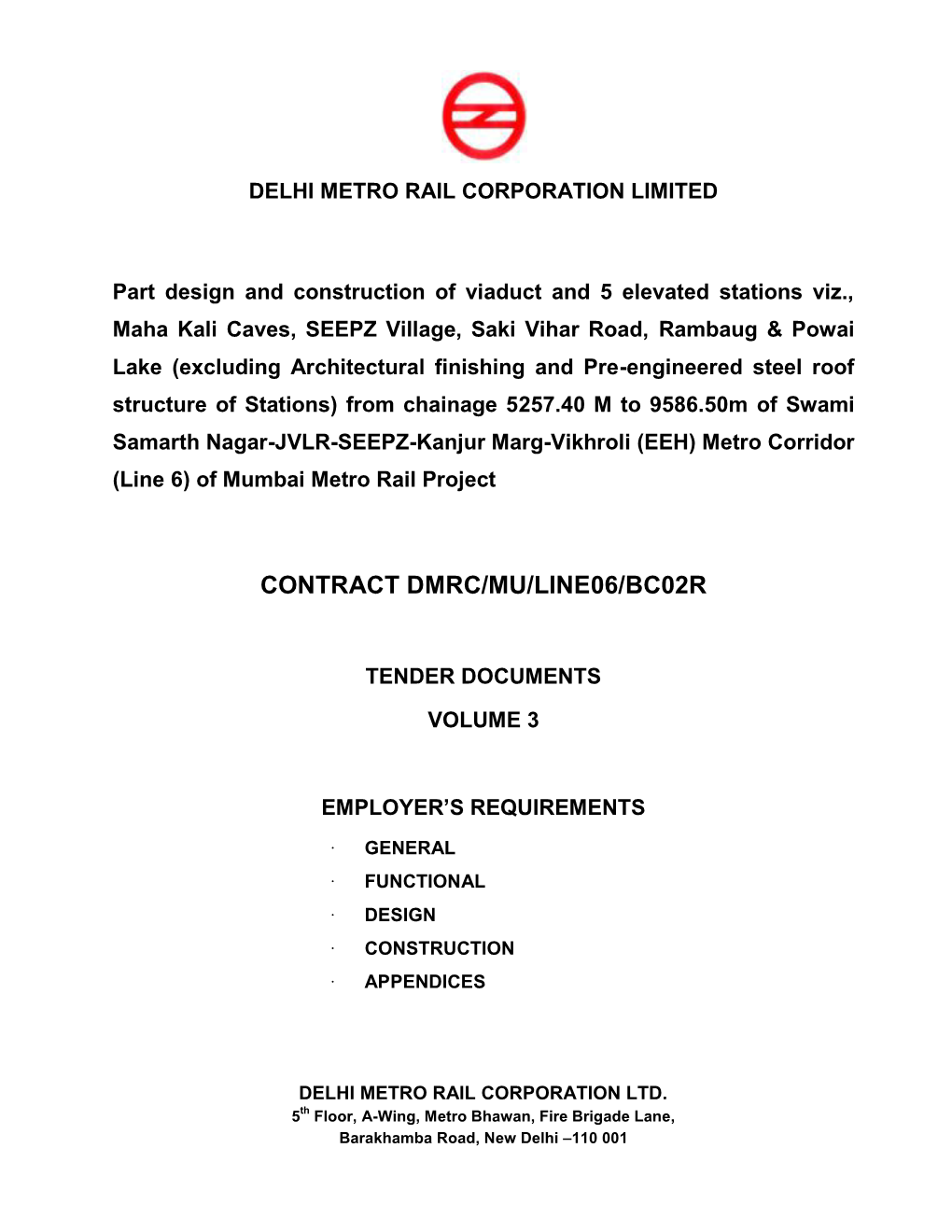 Contract Dmrc/Mu/Line06/Bc02r
