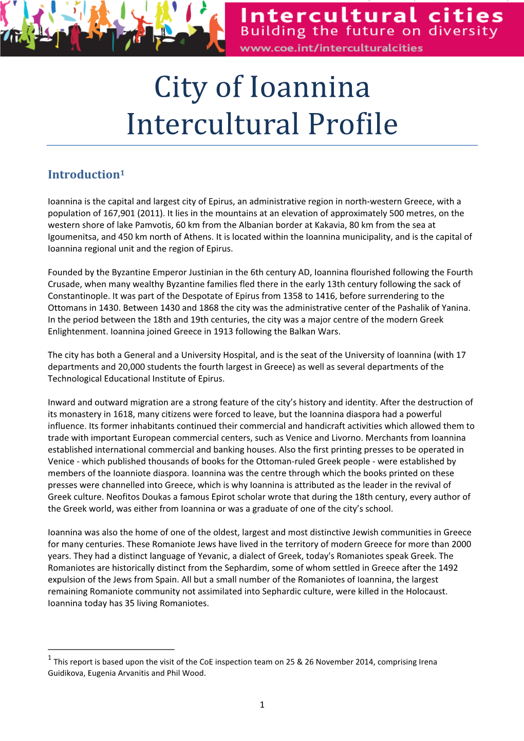 Ioannina Intercultural Profile