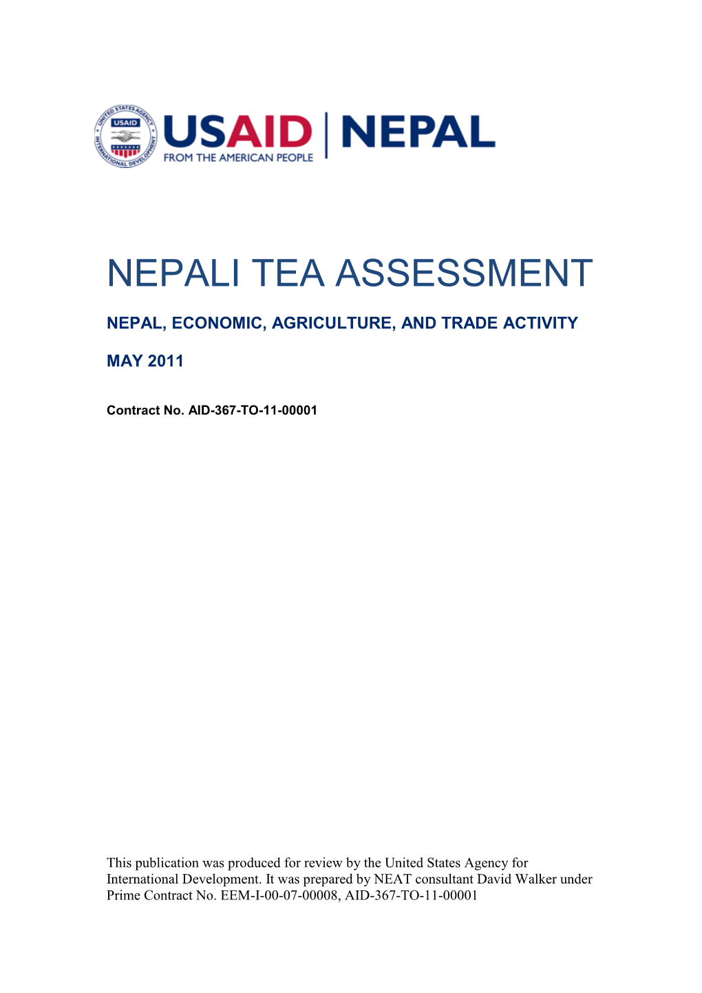 Nepali Tea Assessment