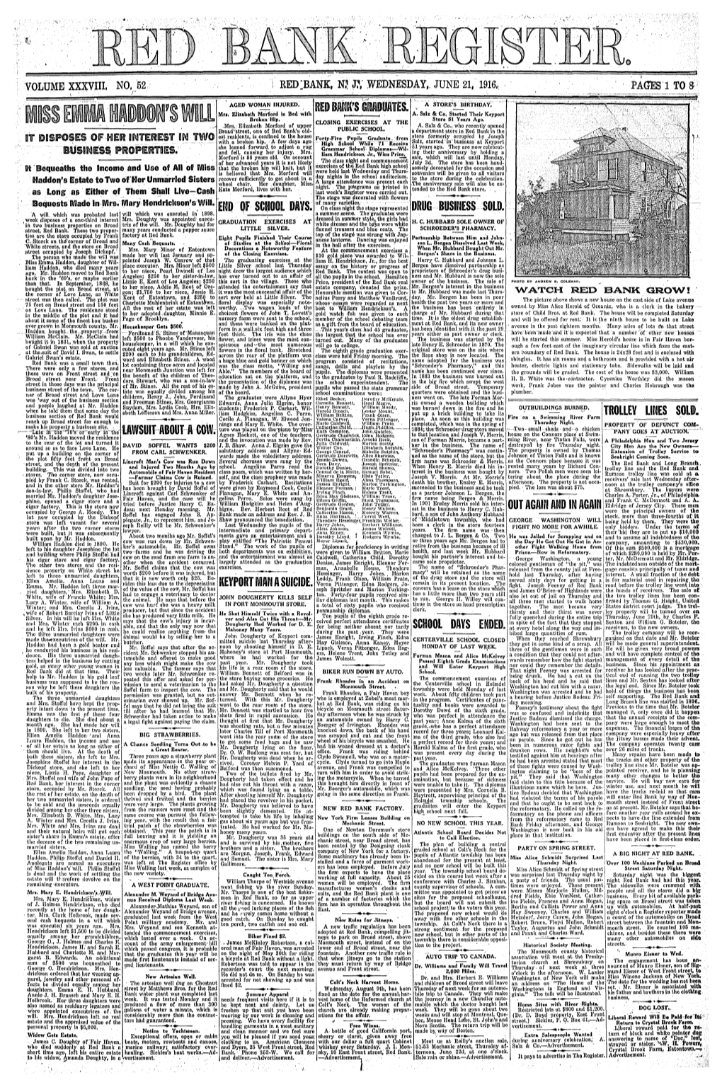 21,"'1916.: Pages! to 8