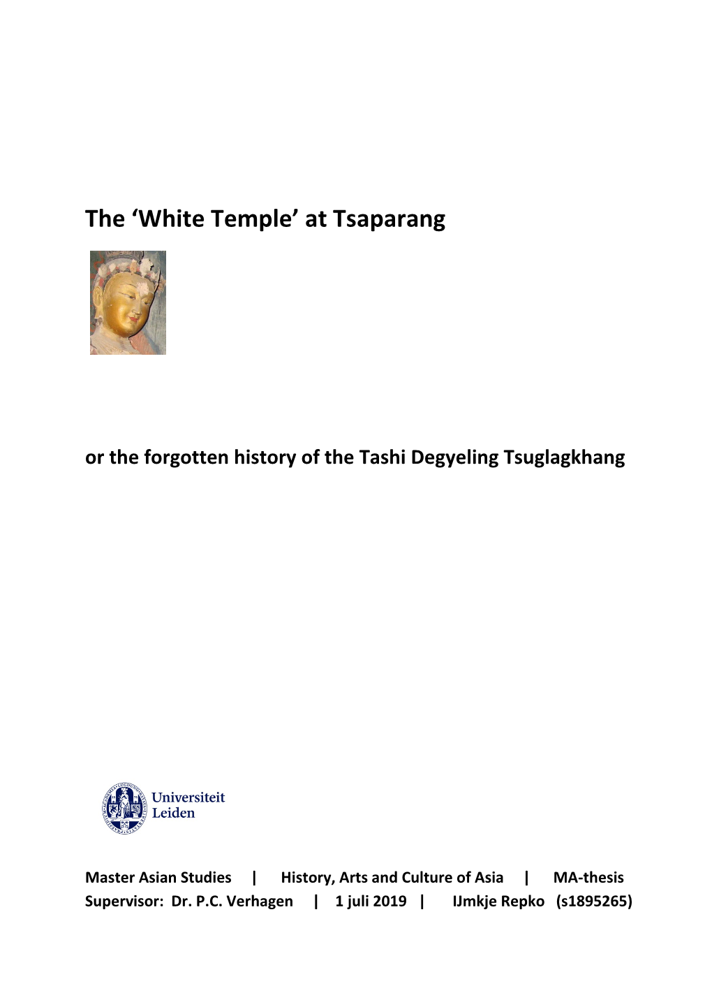 The 'White Temple' at Tsaparang