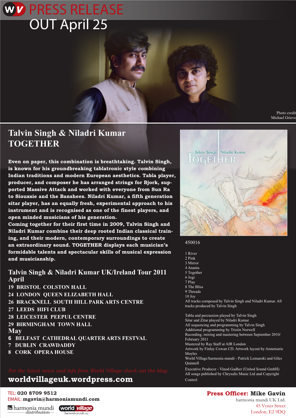 Talvin Singh & Niladri Kumar TOGETHER