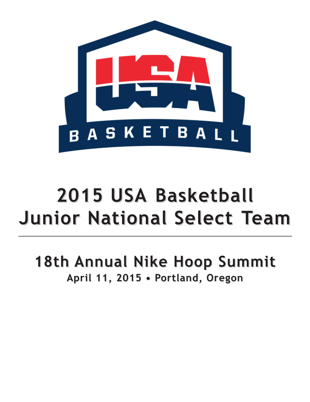 2015 USA Basketball Junior National Select Team