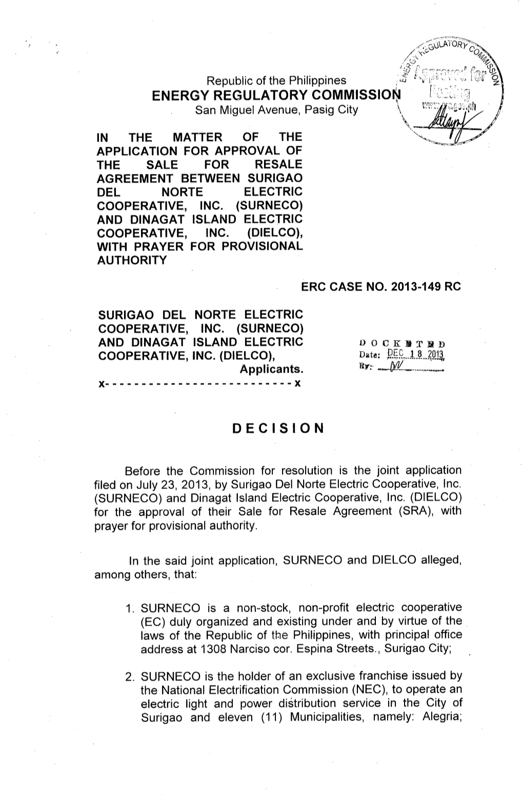 Energy Regulatory Commissio