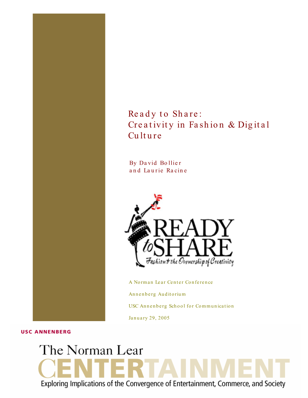 Ready to Share: Creativity in Fashion & Digital Culture