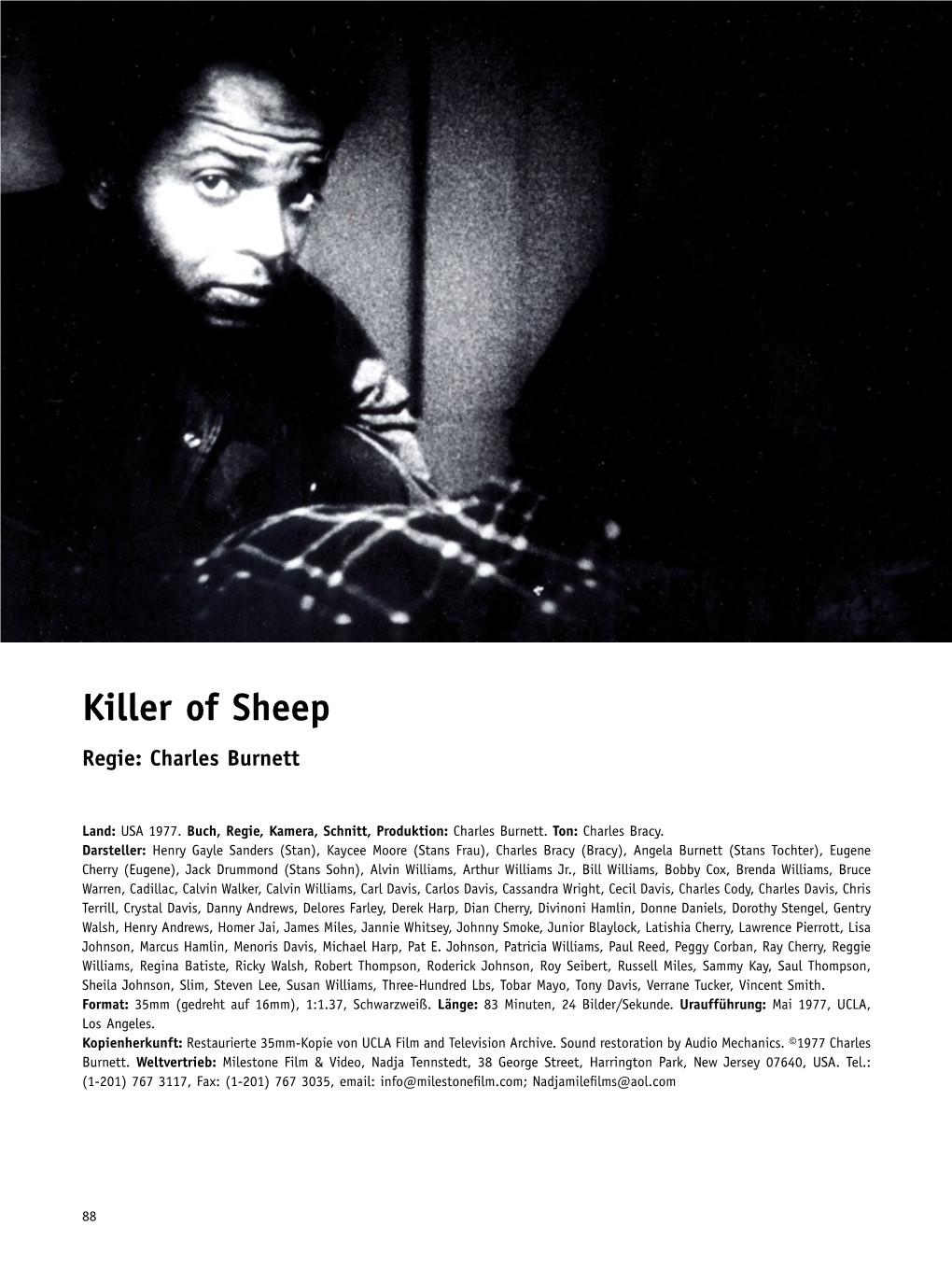 Killer of Sheep Regie: Charles Burnett