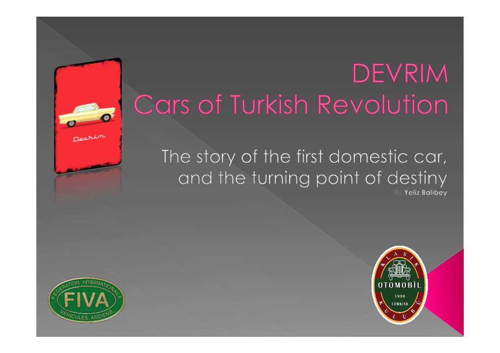 Devrim Turkish Cars of Revolution