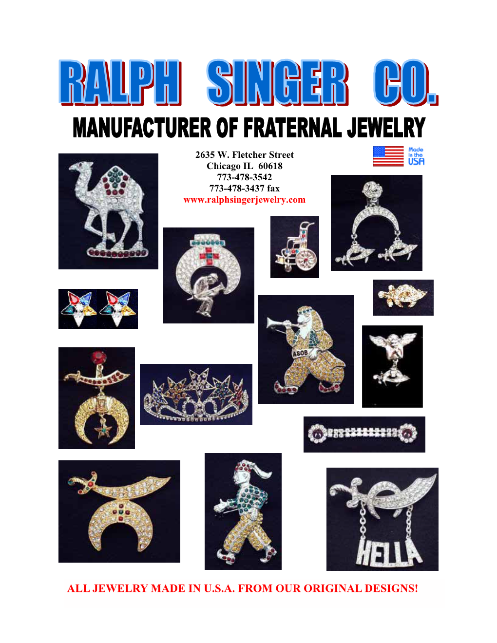 Jewelry Made in Usa from Our Original Designs!