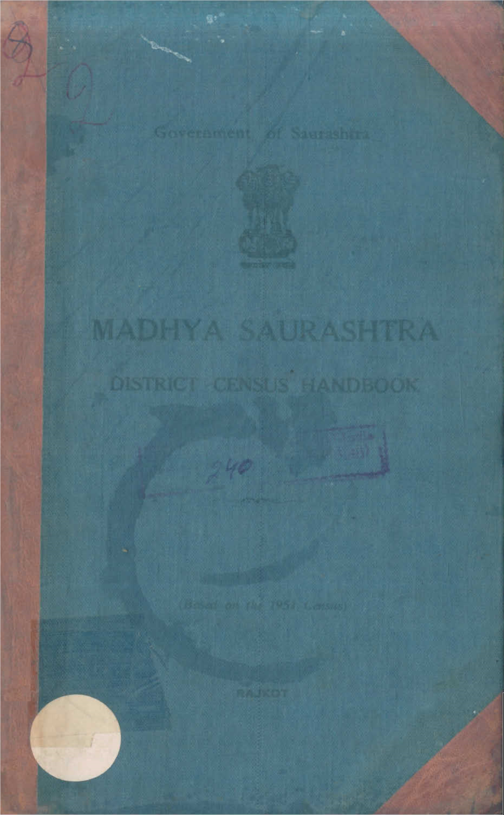 District Census Handbook, Madhya
