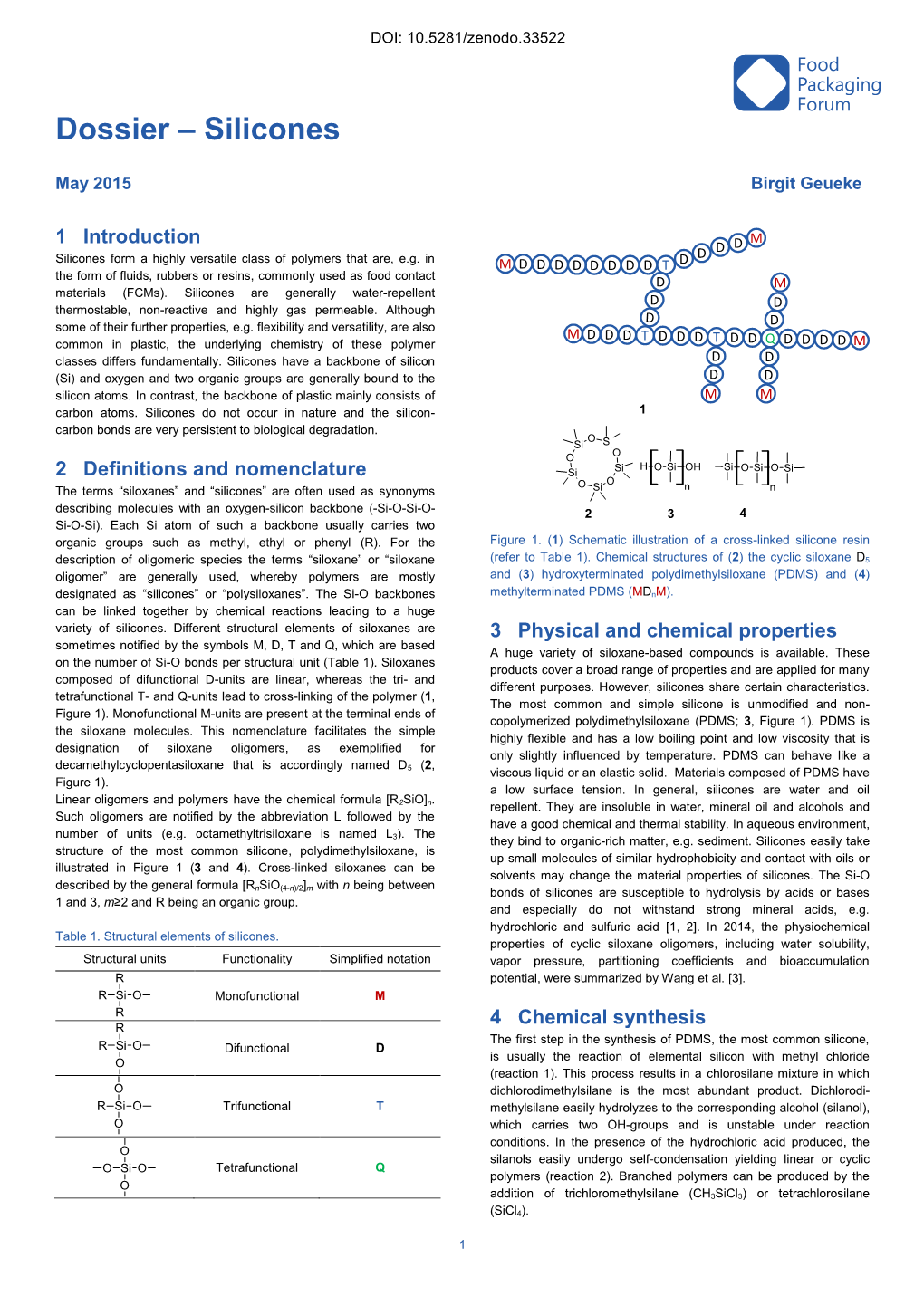 Dossier – Silicones