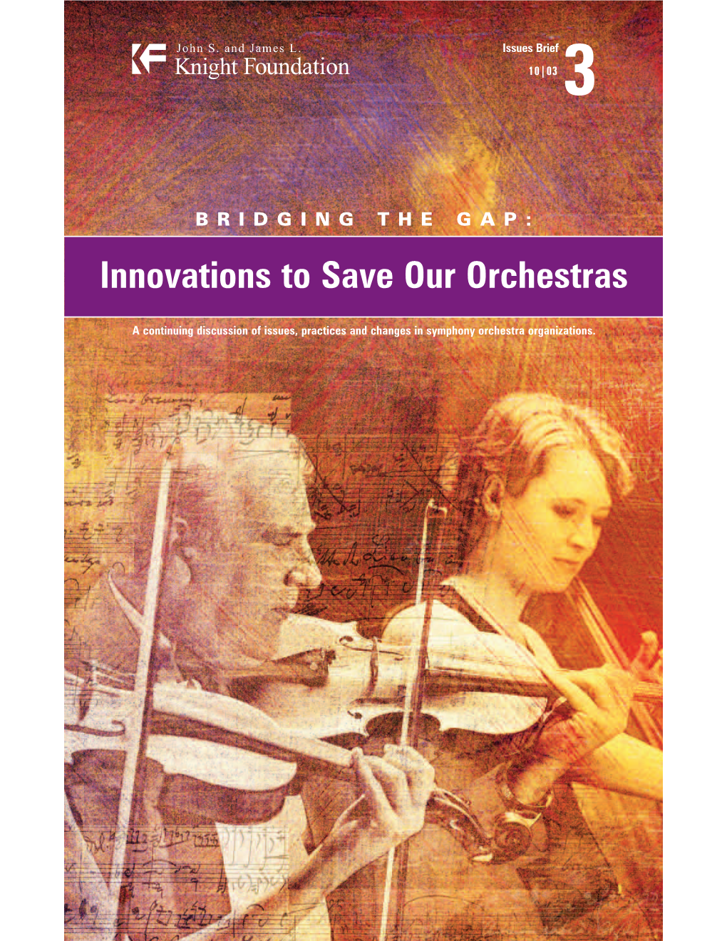 Innovations to Save Our Orchestras