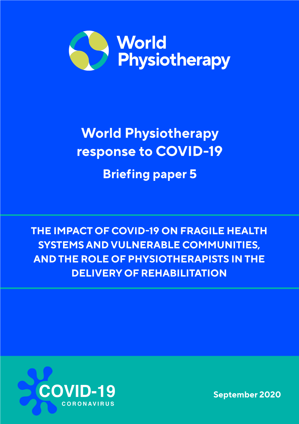 World Physiotherapy Response to COVID-19 Briefing Paper 5