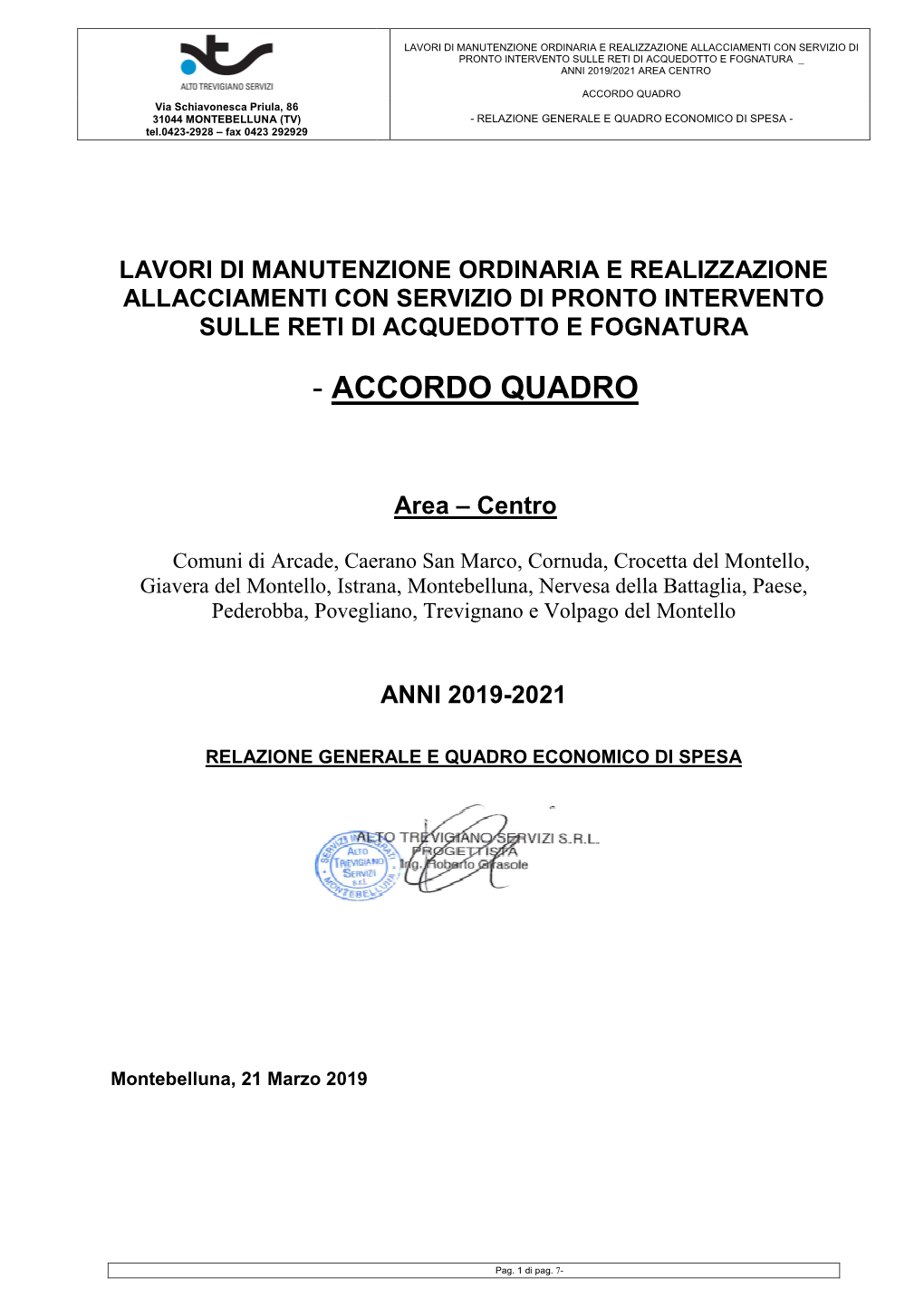 Relazione A.Q. CENTRO 2019-2021