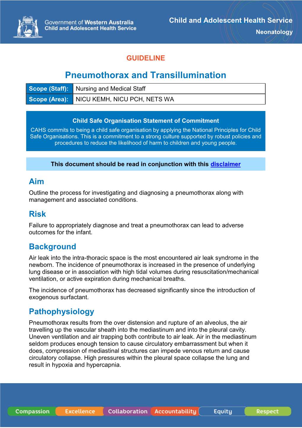 Pneumothorax and Transillumination