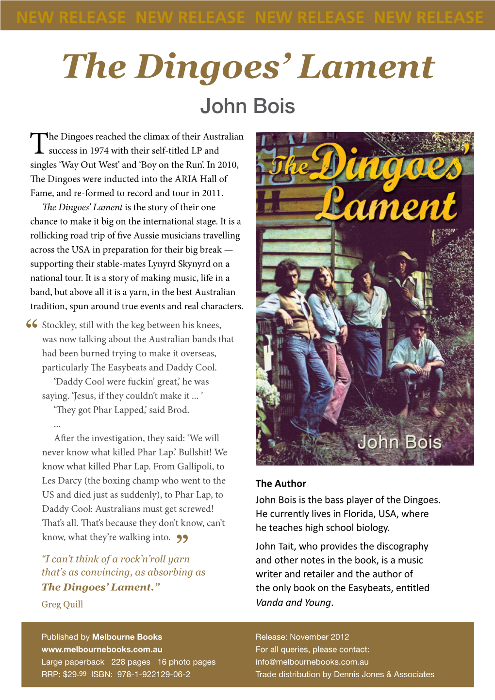 The Dingoes' Lament