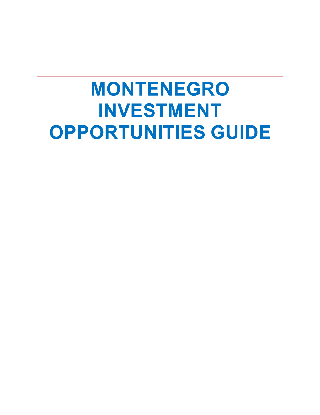 Montenegro Investment Opportunities Guide