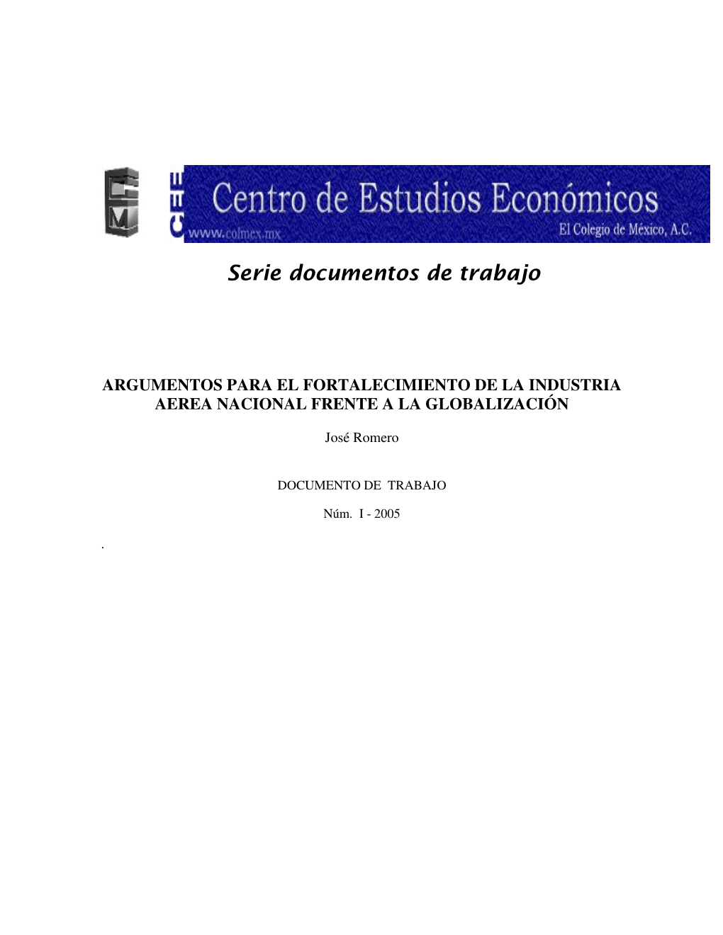 Serie Documentos De Trabajo