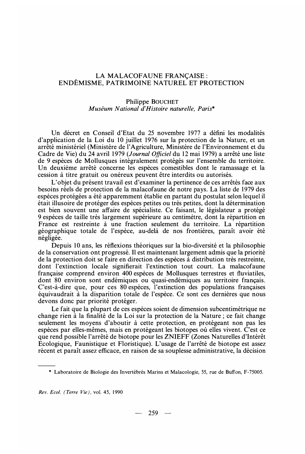 (Journal Officiel Du 12 Mai 1979) a Arrêté Une Li