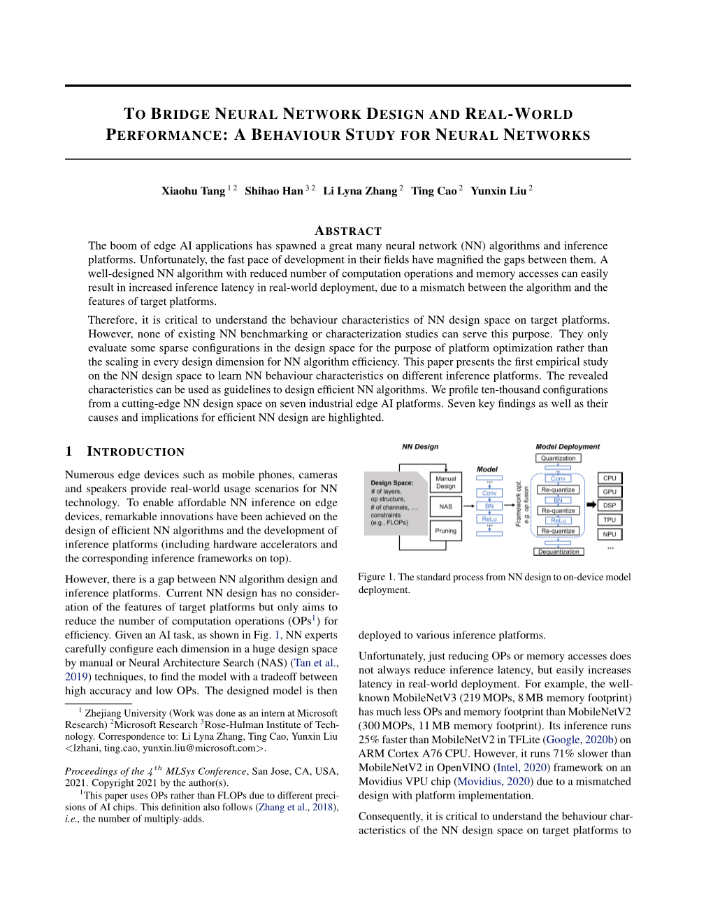 To Bridge Neural Network Design and Real-World Performance: a Behaviour Study for Neural Networks