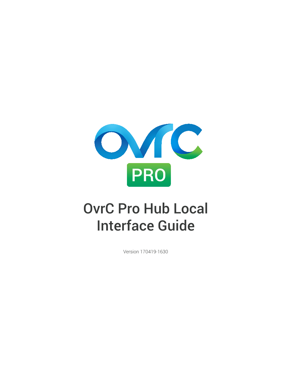 Ovrc Pro Hub Local Interface Guide