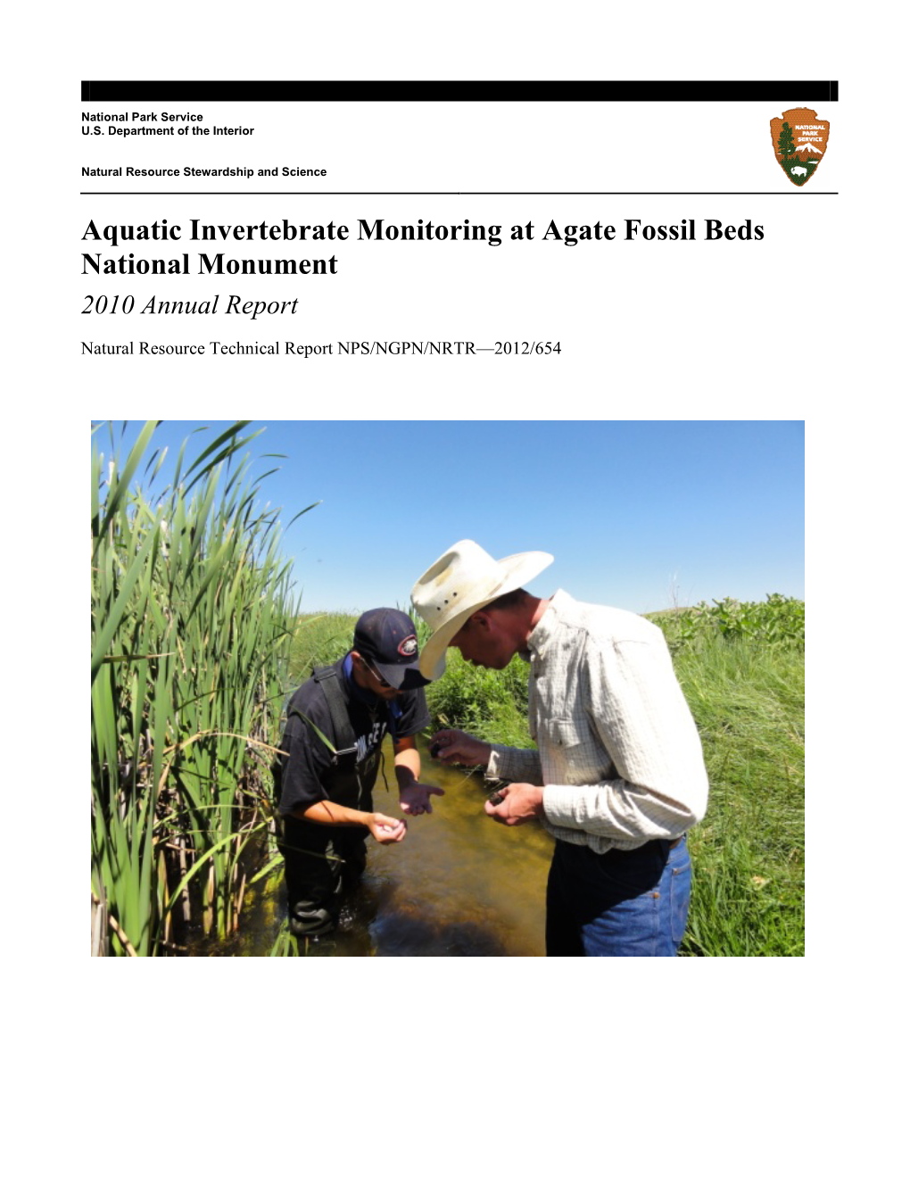 Aquatic Invertebrate Monitoring at Agate Fossil Beds National Monument 2010 Annual Report