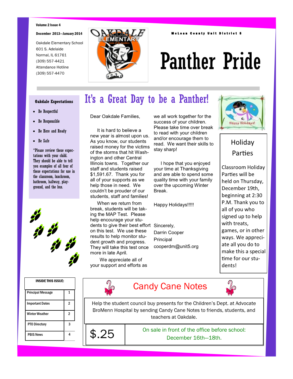 Panther Pride (309) 557-4470