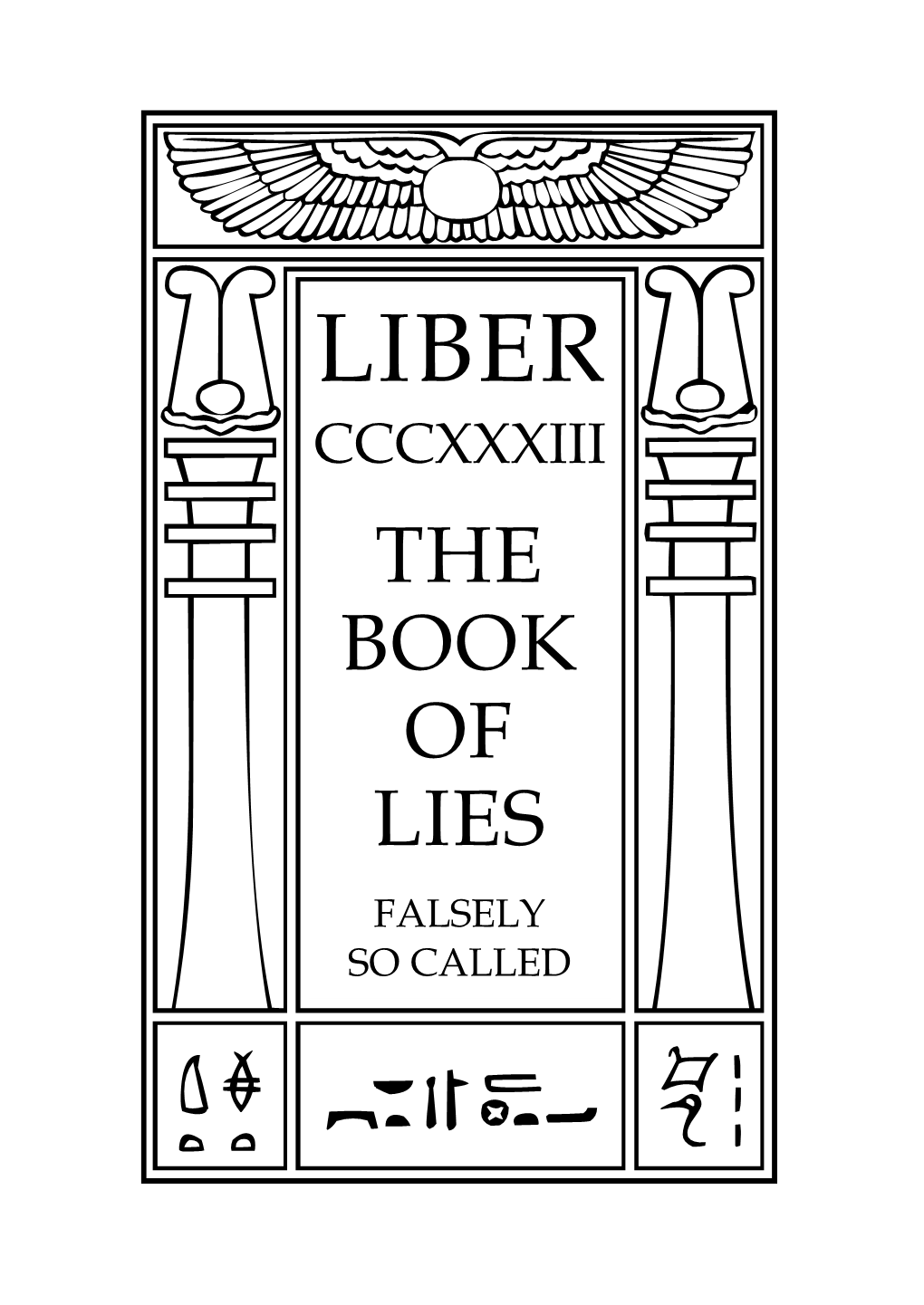 Liber 333: the Book of Lies, Falsely-So-Called