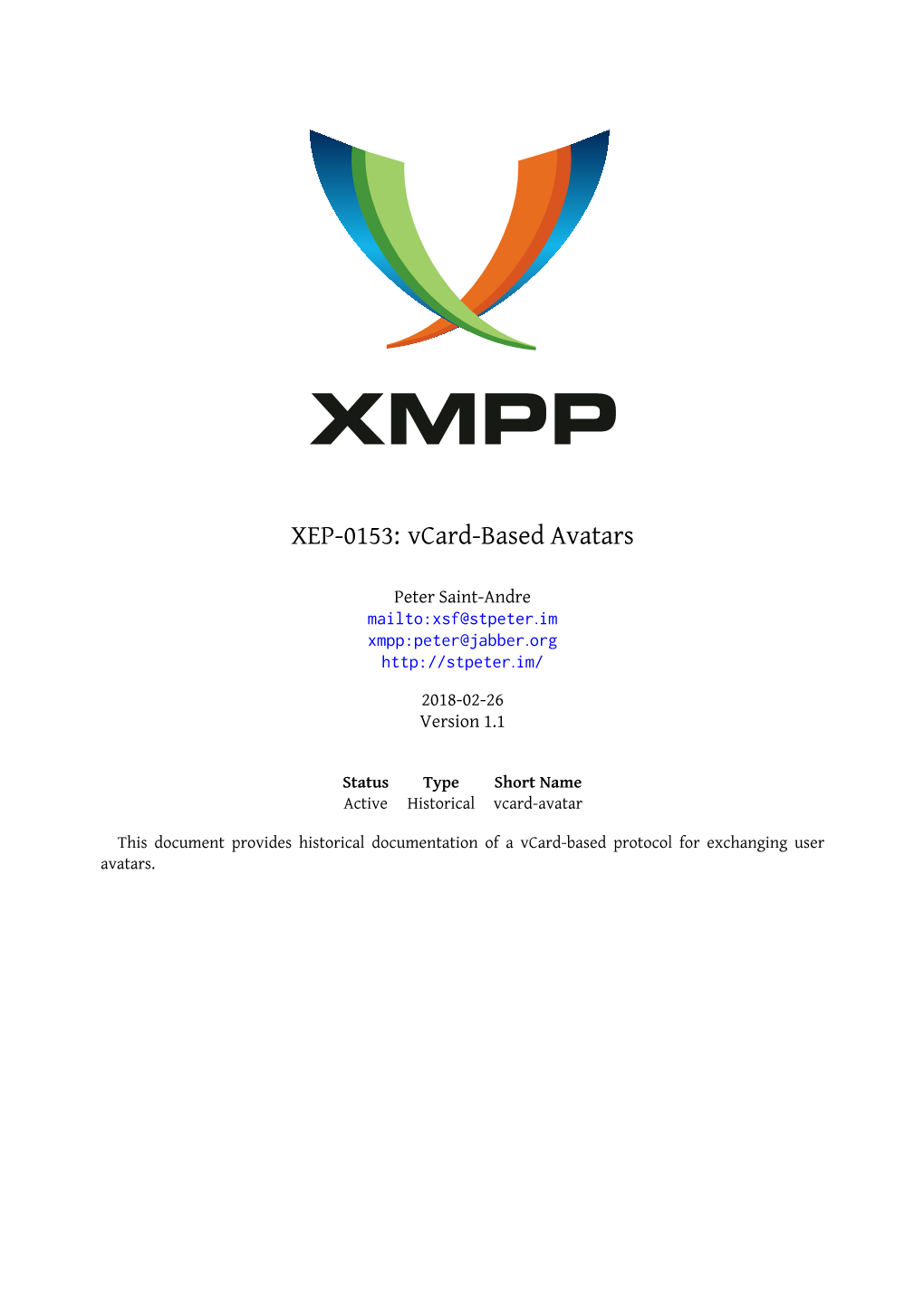 XEP-0153: Vcard-Based Avatars