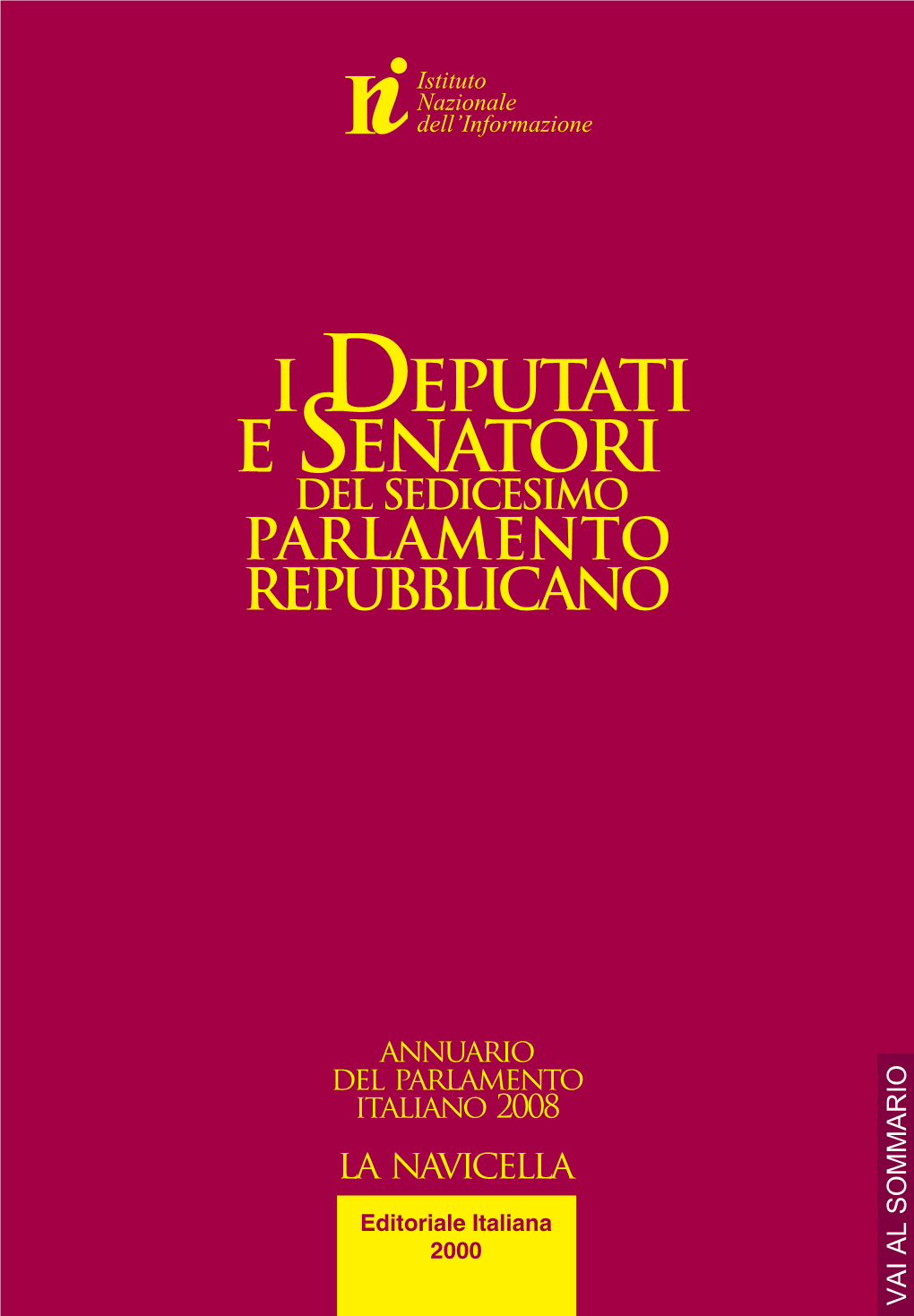 Specimen Deputati E Senatori 2008