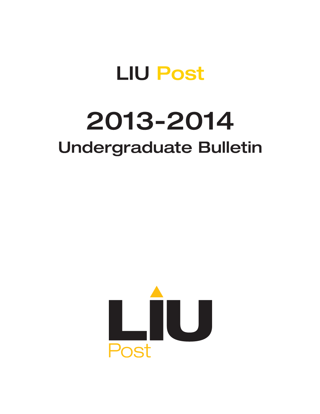 Long Island University C.W. Post Campus Bulletin