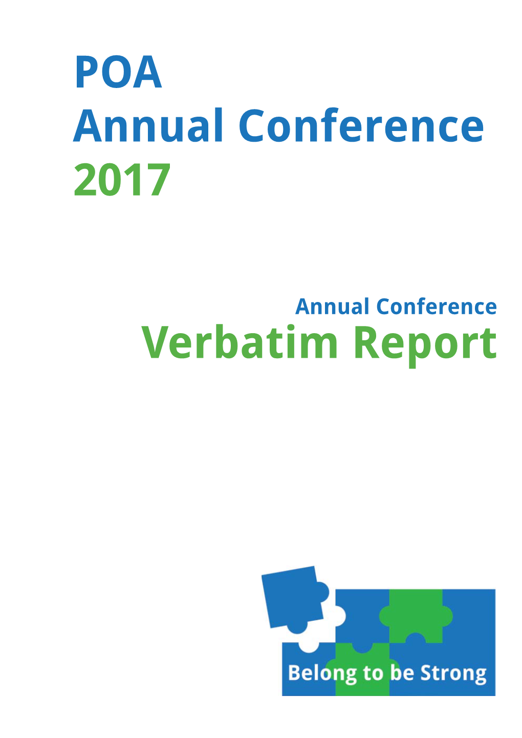 POA Annual Conference 2017