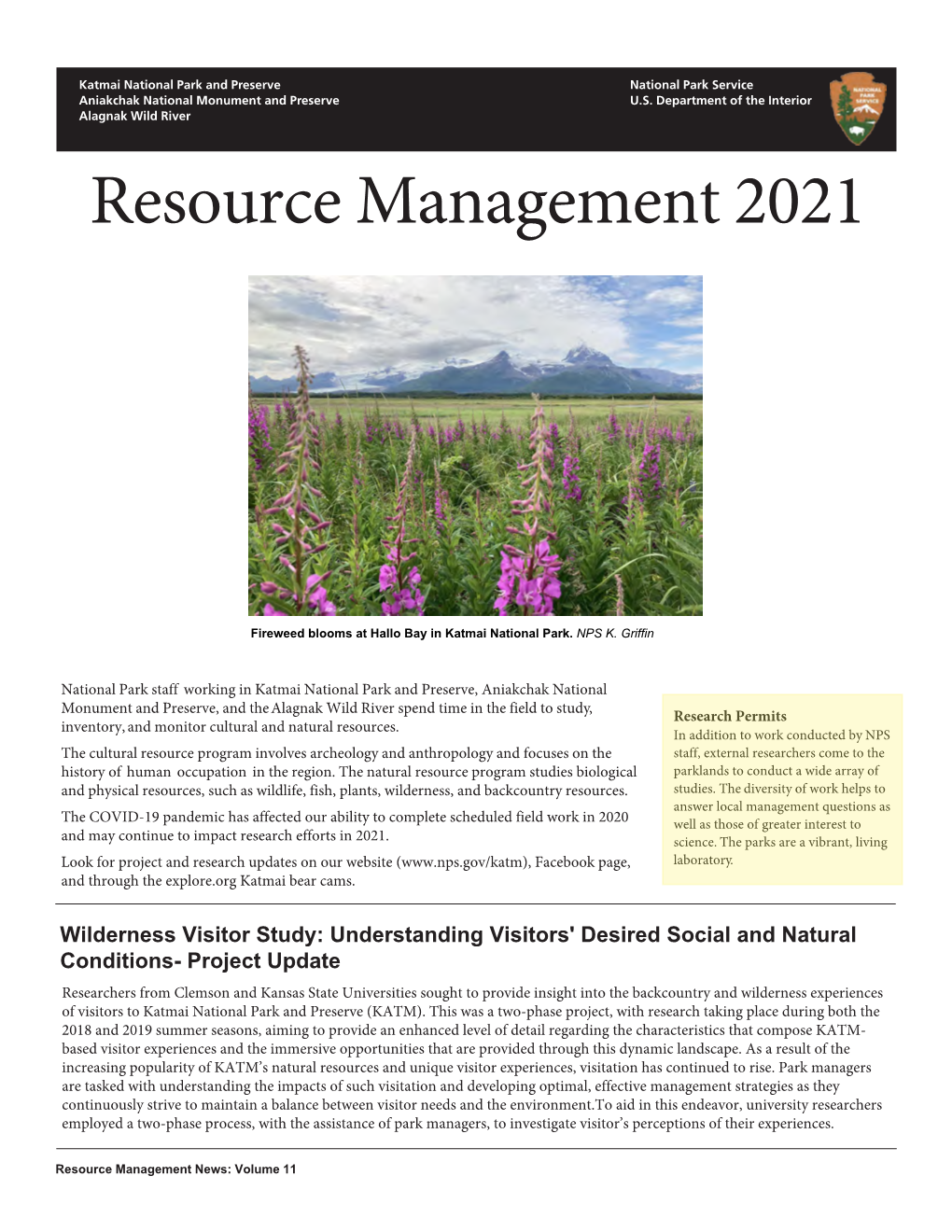 2021 Resource Management Newsletter