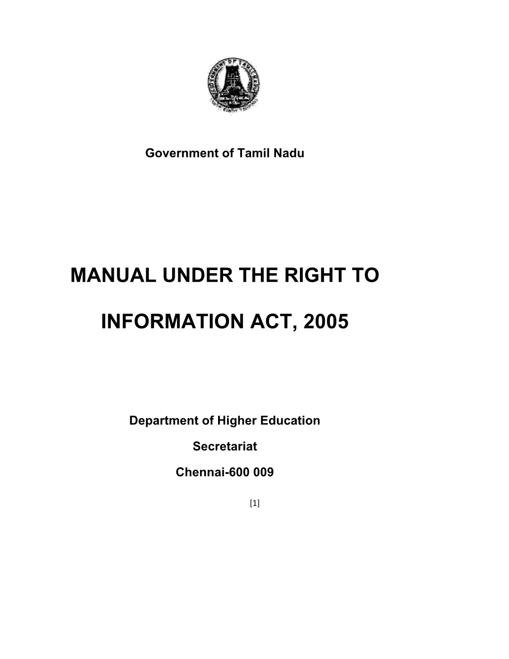 Manual Under the Right To