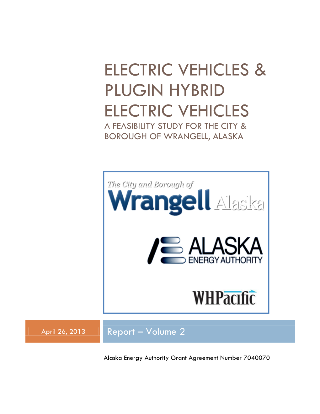 EV-PHEV Feasibility Study Volume 2