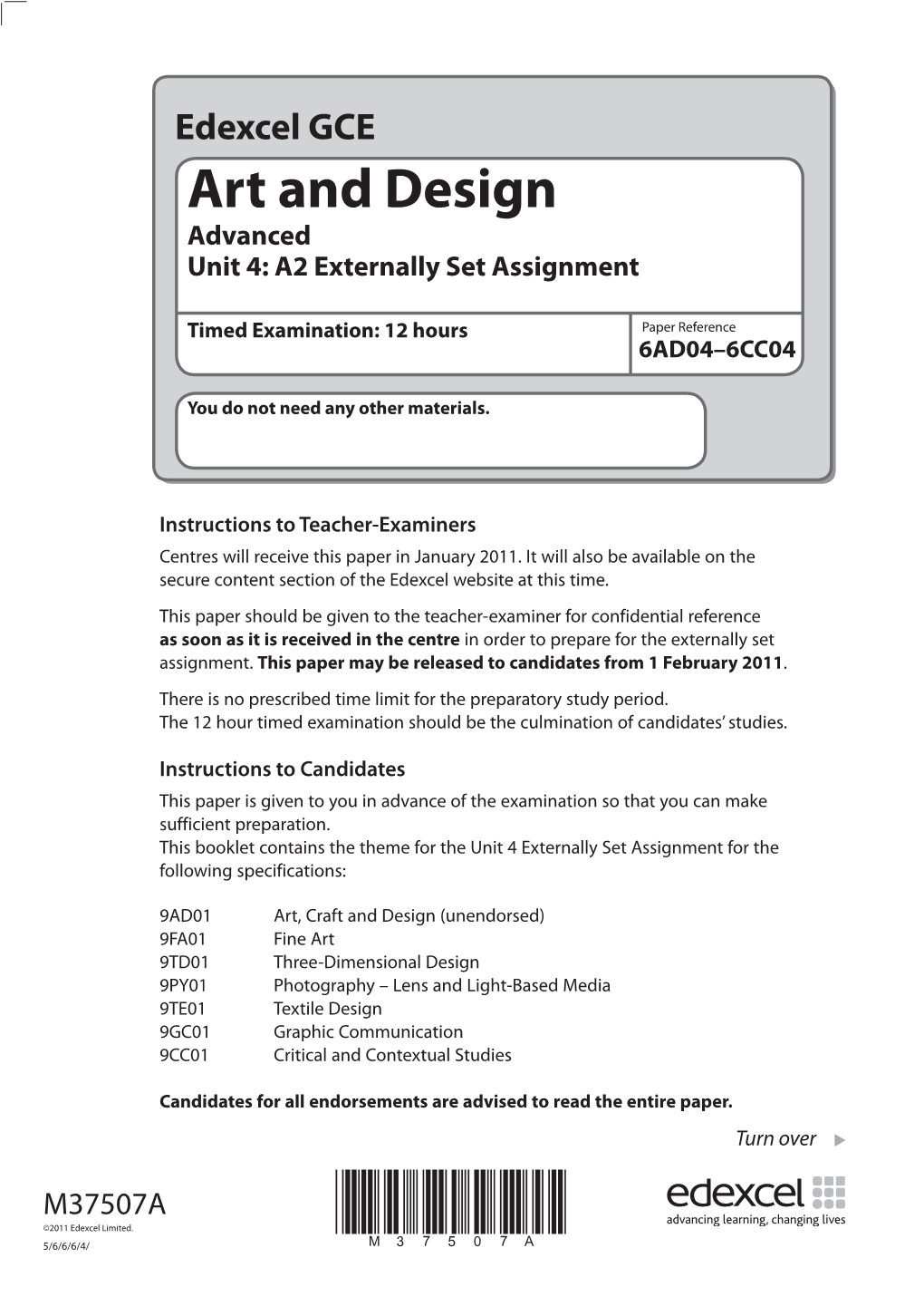 A2 Externally Set Assignment