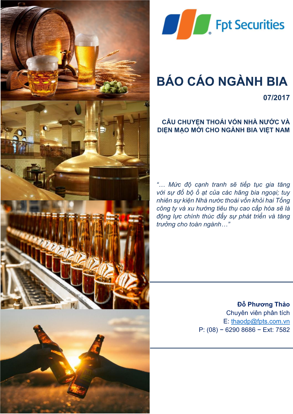 Báo Cáo Ngành Bia 07/2017