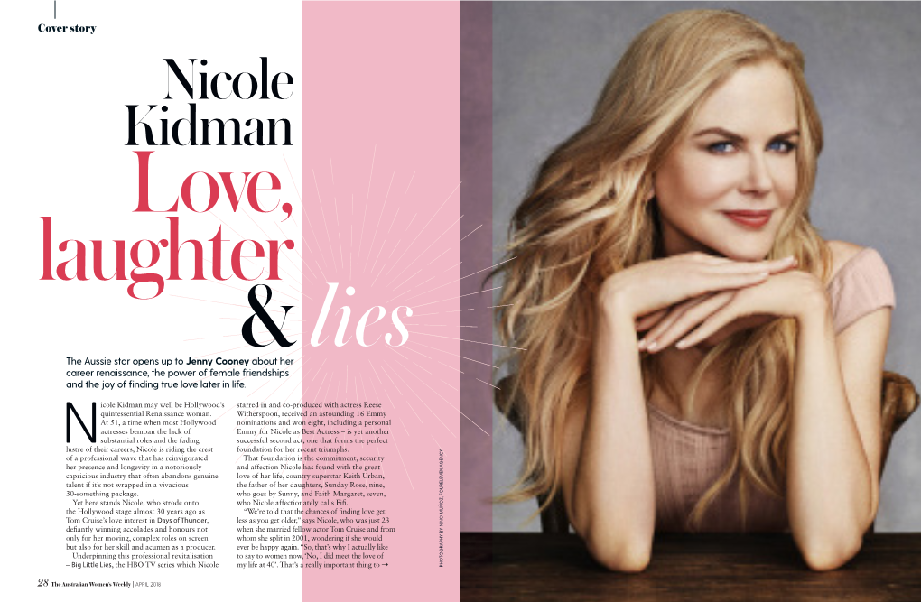 Nicole Kidman AUSTRALIAN WOMENS WEEKLY