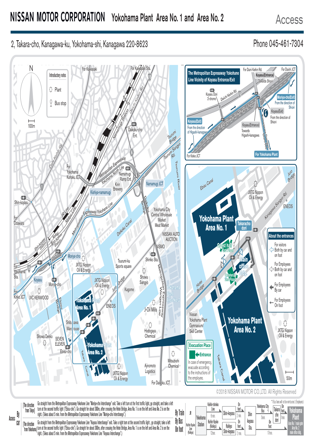 Yokohama Plant Area No. 1, 2 & 3